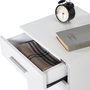 Hanah Home Mesita de Noche Kmd-530-Bb-1 Blanca 3 Cajones